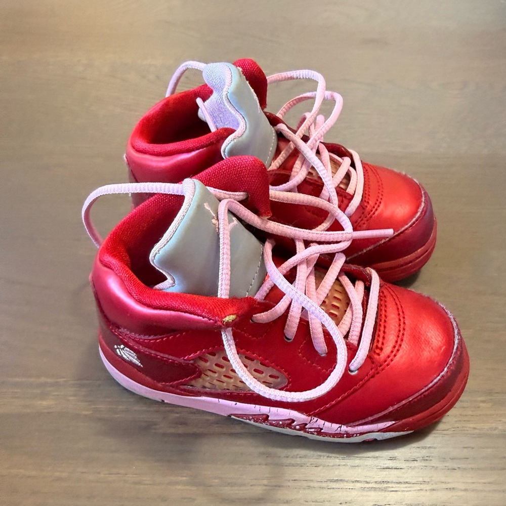 Jordan 5’s Red and Pink Sneakers